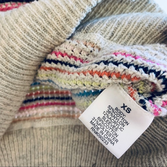 PACSUN Colorful Stripped Sweater Long Sleeve - Picture 4 of 6
